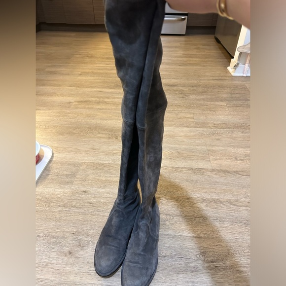 Stuart Weitzman Lowland Over the Knee Boots - Gray - Size 7.5 - Picture 10 of 10